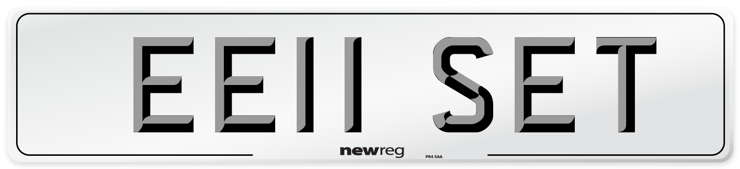EE11 SET Number Plate from New Reg